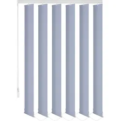 KS Handel 24 Lamellenvorhang Schiebevorhang fertiges Komplettsystem (blau, 150x180 cm)