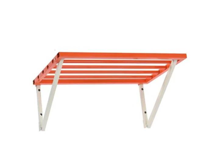 Schwerlast-Metallregal für Garagen, schwebende und wandmontierte Regale, robuste Aufbewahrung, ideal zum Organisieren von Werkzeugen und Organisation des Platzes (Orange, 97 x 30 cm)