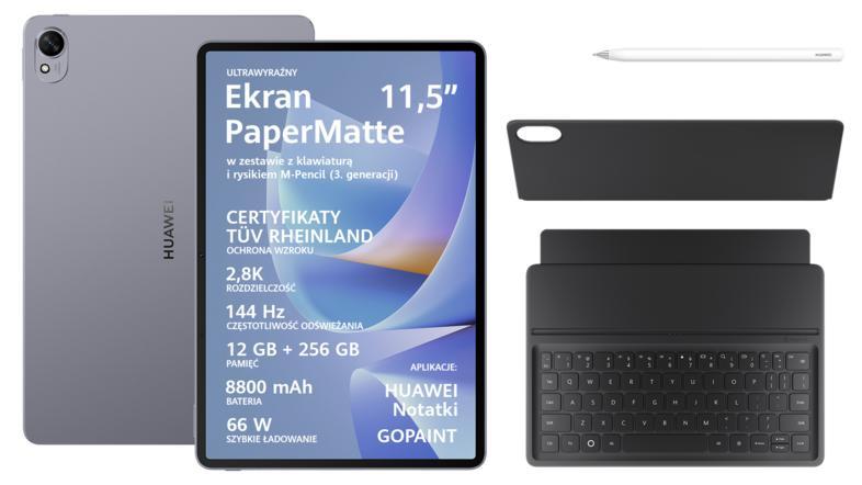 Huawei MatePad 11.5 S 2026 PaperMatte Edition Tablet 12 GB/256 GB + Tastatur-Stift Grau
