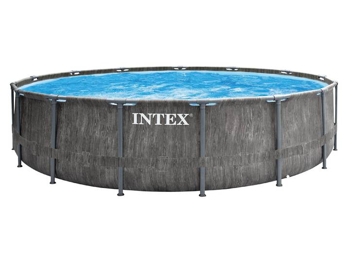 Intex Aufstellpool Prism Frame Greywood Rund 457 cm 16805 l