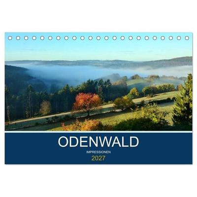 Odenwald - Impressionen (Tischkalender 2027 DIN A5 quer), CALVENDO Monatskalender