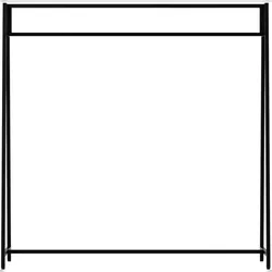 CLP Kleiderständer Ingar Metall HBT: 150x150x35 cm schwarz