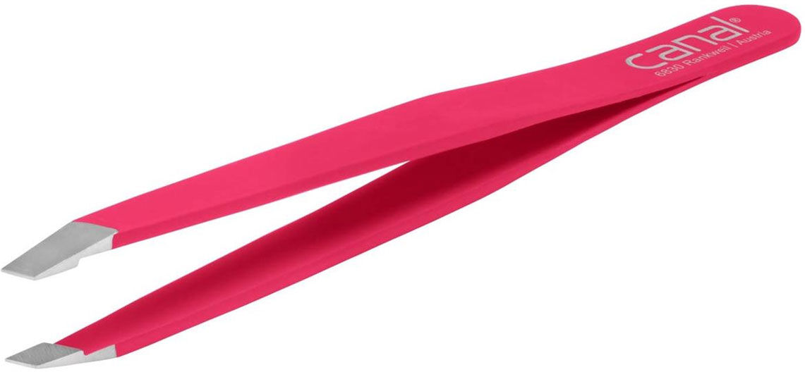 Canal Pinzetten Haarpinzette schräg rostfrei - Fuxia 1 Stk. 1 Stk.