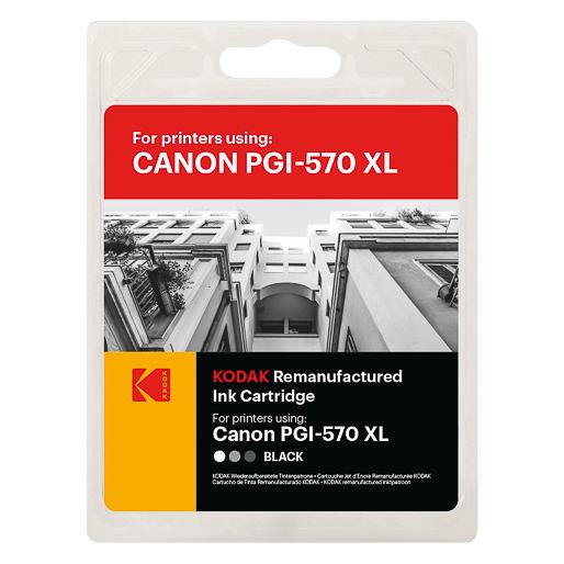 Kodak Supplies 185C057030 passend für Canon MG5750 Tinte schwarz 0318C001 PGI570XL 500 Seiten 22ml (BK) (185C057030)
