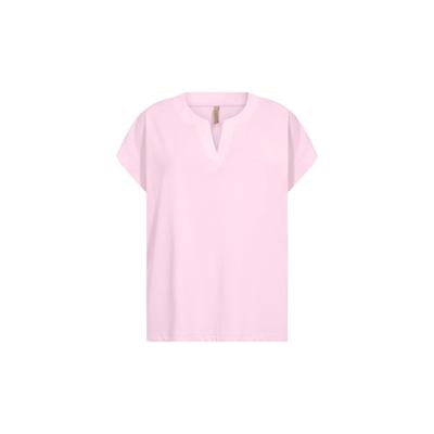 Strickpullover SOYACONCEPT "Soya Concept Sweater SC-DERBY", Damen, Gr. M, rosa (4120 rose), Obermaterial: 100% Baumwolle, Pullover Strickpullover