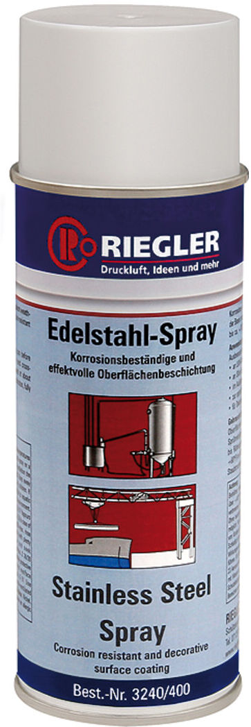 Riegler Edelstahl-Spray, Temperatur max. 300 °C, 400 ml (3240/400)