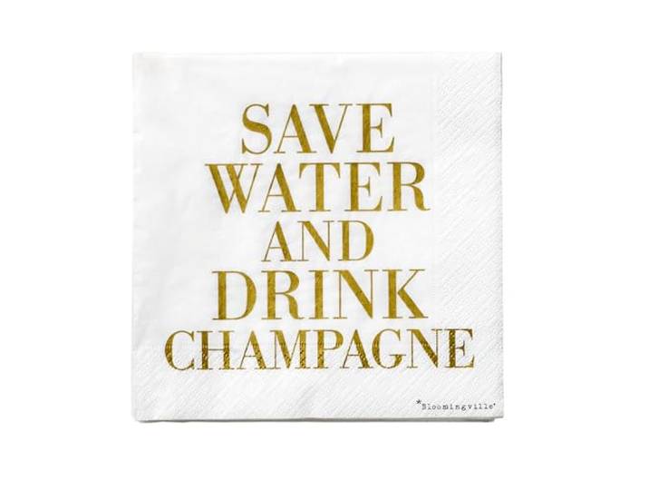 Bloomingville Papieren servet Save water and... van Bloomingville