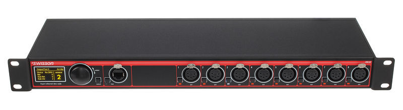 Swisson XND-8R5 ENode 19" 8 Port 5-pol rosso