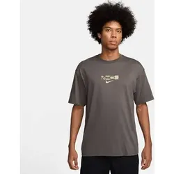 Nike Herren T-Shirts/Tanks lg.Arm He/Uni U NSW TEE M90 OC MED GFX BR, Größe L in Weiß Weiß