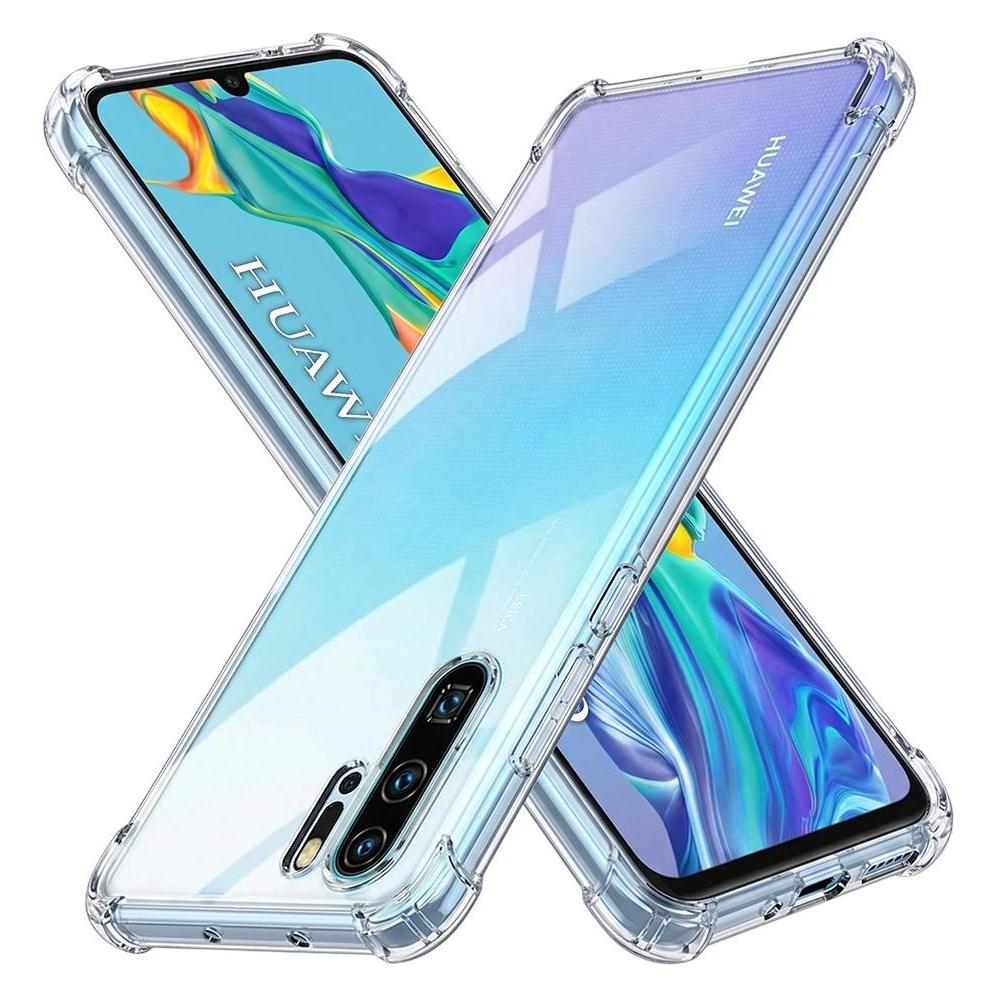 Techsuit - Shockproof Clear Silicone - Huawei P30 Pro / P30 Pro New Edition - Clear (Huawei P30 Pro, Huawei P30 Pro New Edition) (56344466)