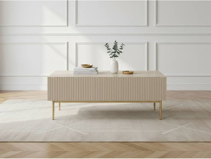 Table basse KASHA Pieds or