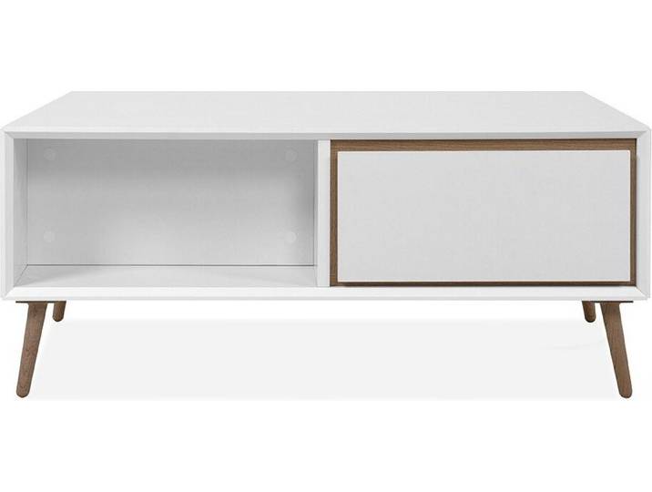 CALICOSY - Couchtisch 2 Schubladen und Fächer B94 cm - ARONA
