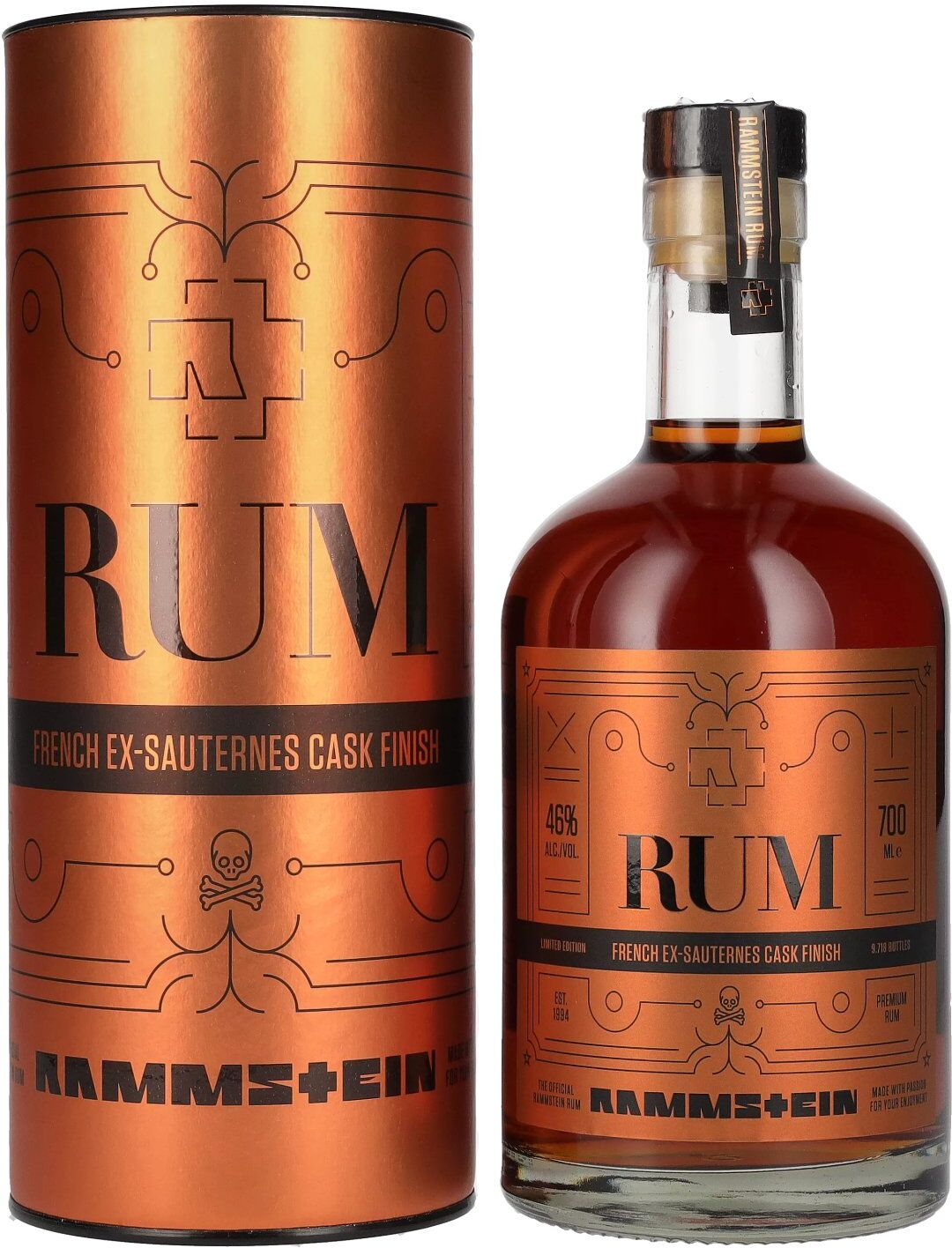 Rammstein Rum French Ex-Sauternes Cask Finish 46% Vol. 0,7l in Geschenkbox
