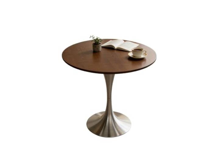 loeusjfnr Langer Bartisch Minimalistischer Runder Esstisch for Ungezwungene Treffen In Einem Café