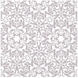 Chic Antique Quadratische Serviette mit Muster, L33/B33 cm, braun