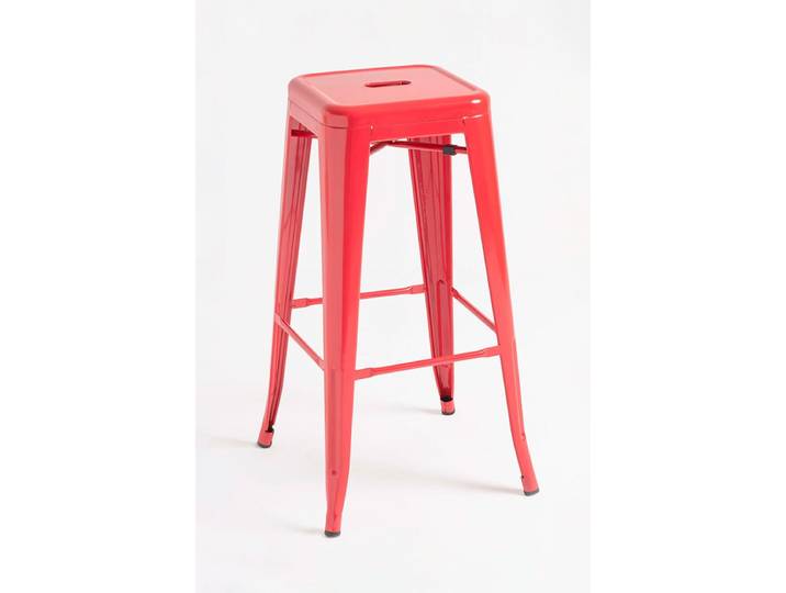 6er Set Torix Hohe Hocker 76 cm - Rot