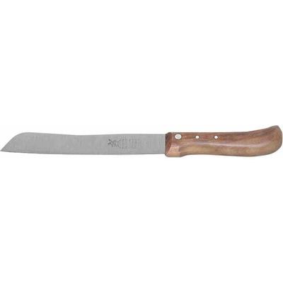 Brotmesser WINDMÜHLENMESSER, braun (holzfarben), Klingenlänge 18,2cm, Edelstahl, Kochmesser, Brotmesser, glatte Schneide, Kirschholzgriff