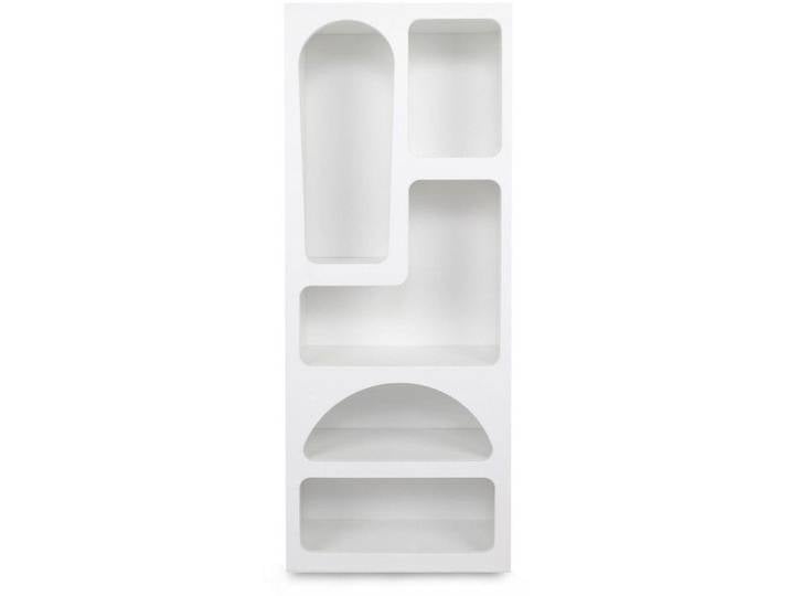 Bibliothèque organique 5 niches blanche 60 cm - Calvia