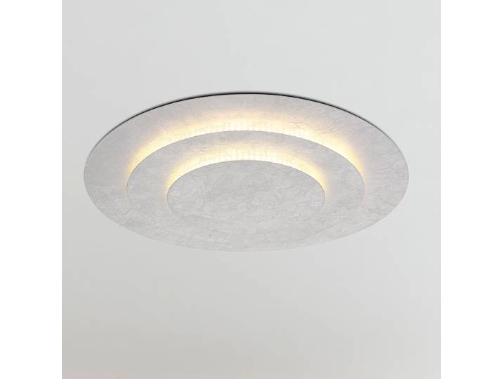 LED-Deckenleuchte Heda Ø 49cm Silber Material: Metall Metallart: Eisen Oberfläche Metall: Lackiert Nicht austauschbare LEDs LED-Platine