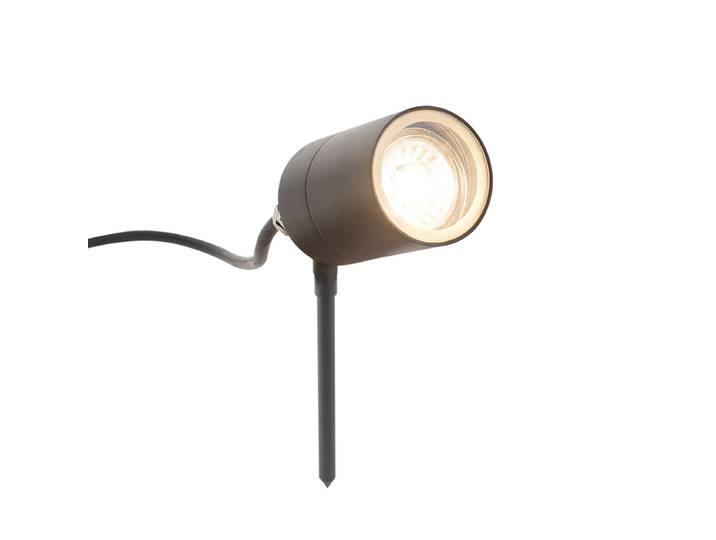 Spot sur piquet anthracite orientable IP44 - Solo