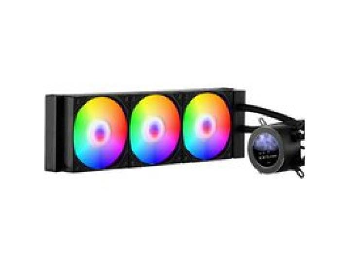 VEVOR Refroidisseur Eau pour Processeur AIO, Refroidisseur Liquide PC avec 3 Ventilateurs Pompe PWN 120 mm, Écran LCD 2,1, Lumière ARGB, Compatible avec Intel 115X/1366/2011/1700/1200, AMD AM4/AM5