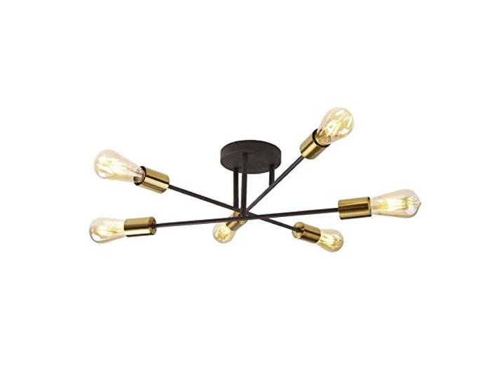 Searchlight Design Decken Strahler Arme verstellbar Leuchte schwarz Vintage Lampe messing