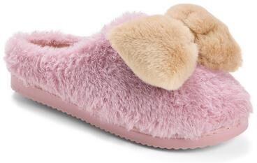Women's Rosie Furry Icon Clog by Dearfoams in Pale Mauve (Size S M)