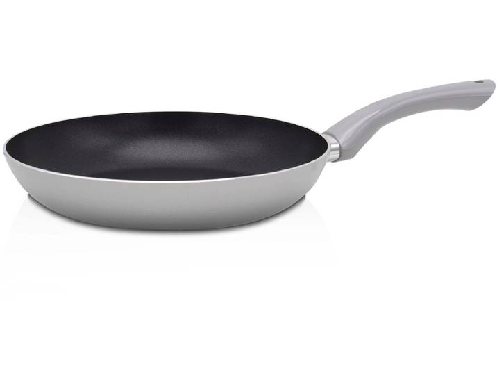 Bratpfanne KRÜGER Aluminium Pfanne London , grau, H:4,6cm Ø:24cm, Pfannen, Bratpfanne, für Induktions-Kochfelder geeignet