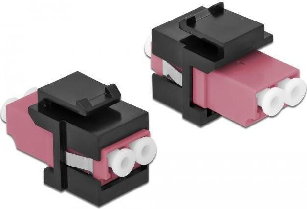 Delock Keystone module LC Duplex naar LC Duplex vrouwelijk, paars/zwart
