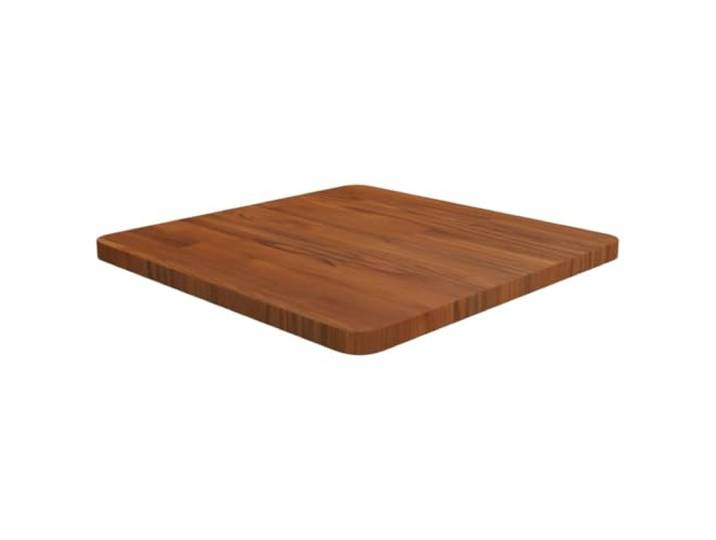 vidaXL Tafelblad vierkant 50x50x2,5cm behandeld eiken donkerbruin