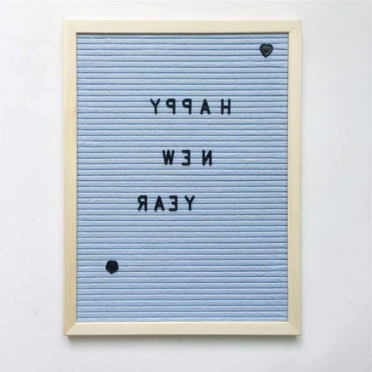 Blauwe Fotolijst met Letterbord voor Decoratie en Mededelingen, 30 x 40 cm