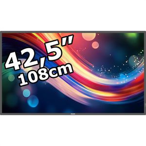Philips Digital-Signage 43BDL4050Q/00, 42,5 Zoll, 4K UHD 3840 x 2160, 500 cd/m², 24/7 Betriebszeit