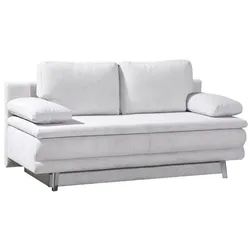 Schlafsofa Beat Stoff Grau Hellgrau