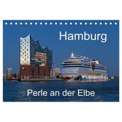 Hamburg - Perle an der Elbe (Tischkalender 2027 DIN A5 quer), CALVENDO Monatskalender