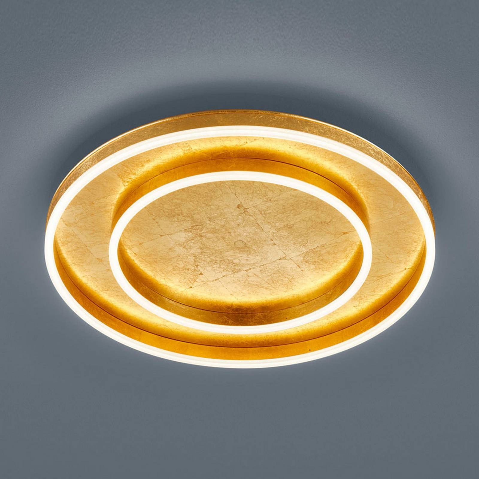 Helestra Modern LED Plafondlamp Goud/Messing Dimbaar