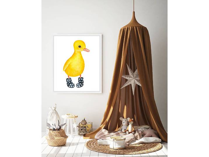 Tableau déco Little Funny Duckling 53 x 63cm Multicolore