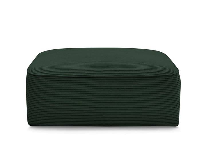 Hocker BOBOCHIC LEOPOLD 90x96x42cm cord-stoff dunkelgrün