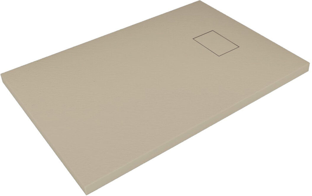 LANERI 1200 x 800 mm Fiberglass Shower Tray White 900 x 700 mm