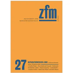 Zeitschrift für Medienwissenschaft 27, Fachbücher