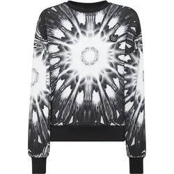 PLEIN SPORT Sweatshirt OPTICAL FLOWER, Größe S in Schwarz 02