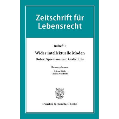 Wider intellektuelle Moden, Taschenbuch von , Duncker & Humblot, 978-3-428-18515-3