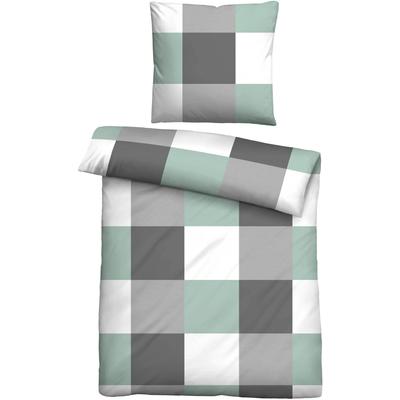 Bettwäsche "0360750", mint, B/L: 155cm x 220cm, 1 Stk., 1 Stk., Fleece, B/L: 80cm x 80cm, 2 Stk., Fleece, Obermaterial: 100% Polyester, CASTELL - MARKENBETTWÄSCHE, Bettwäsche, Bettwäsche, Thermo-Fleece, absolut flauschig, weich + wohlig warm,...