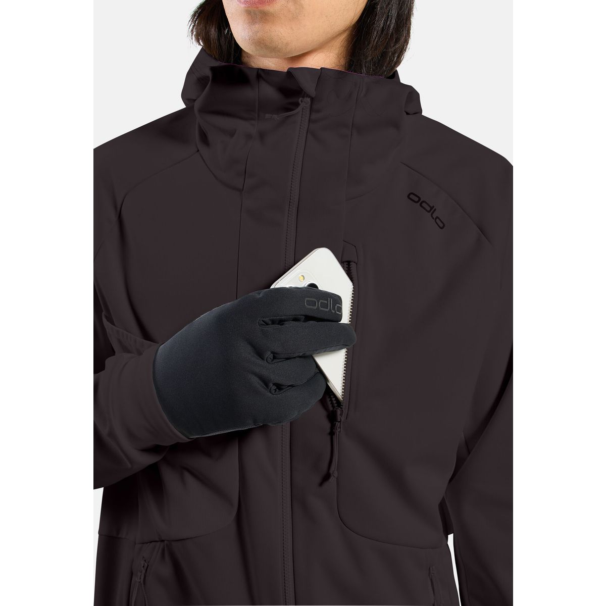Odlo Zeroweight Windproof X Warm espresso (30390) S 612702-30390-S