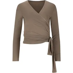 Athlecia Walyn Wickelshirt Damen 1292 - greige 34