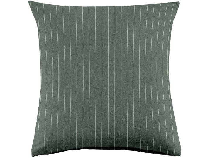 Kissenbezug Emma 65x65cm cilantro - Farbe: Dunkelgrün - Material: 100% Baumwoll-Flanell, Heather Melange Optik