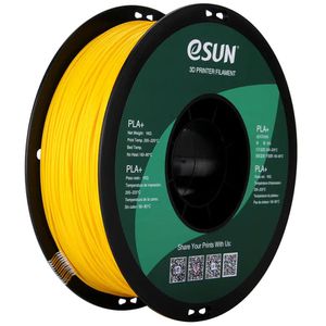 eSUN Filament PLA+, gelb, 1,75mm, biobasiert, geruchsarm, 1kg Spule