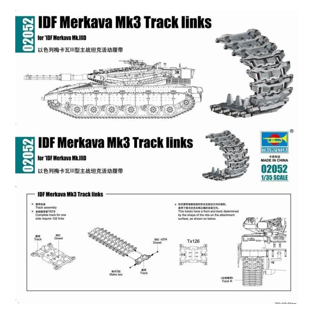Trumpeter IDF Merkava Mk3 Track links (02052)