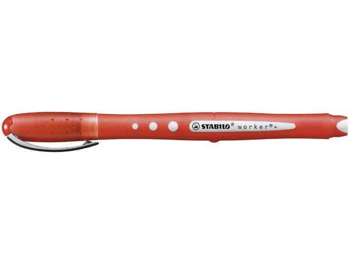 Stabilo Tintenroller worker+ colorful medium rot