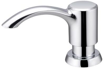 Inspire Daily Merch Kitchen Sink Soap Dispenser Built In Pumps Samodra Nickel Counter Liquid Soap Bottle chrome