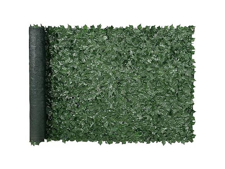 VEVOR Haie Artificielle 150x300 cm Brise Vue Clôture de Lierre Artificiel Intimité Support en Tissu Maillé et Joint Renforcé Déco Fausses Feuilles pour Jardin\, Extérieur\, Cour\, Balcon\, Terrasse\, Patio